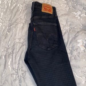 Levi's Women's Mile High Houndstooth Skinny Jeans